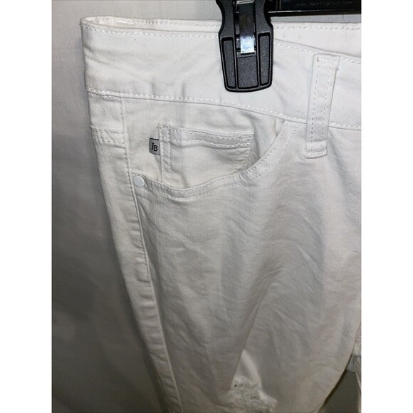 Judy Blue Women’s Distressed Jeans Size 11 30x26 White Party Going Out Skinny - Picture 5 of 12
